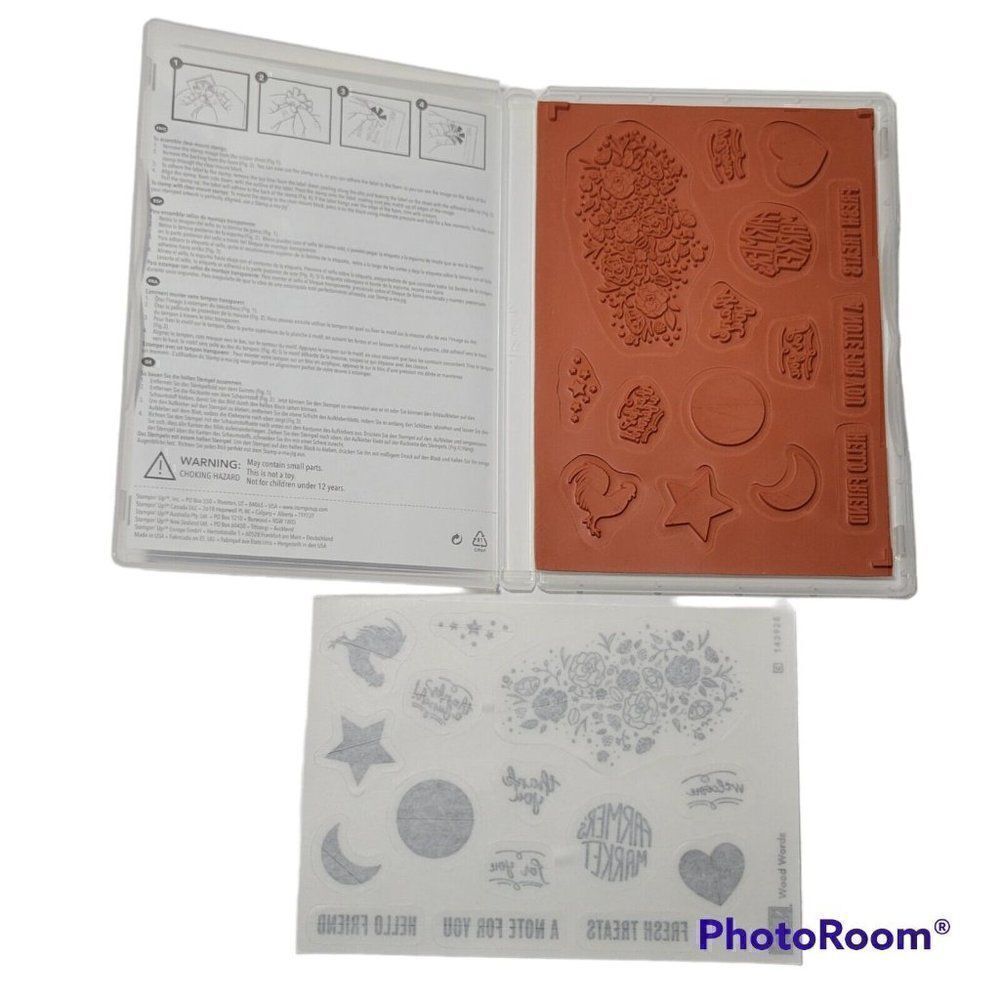 Stampin' Up WOOD WORDS Rubber Stamps - Picture 2 of 12